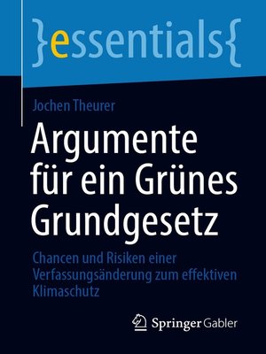 cover image of Argumente für ein Grünes Grundgesetz